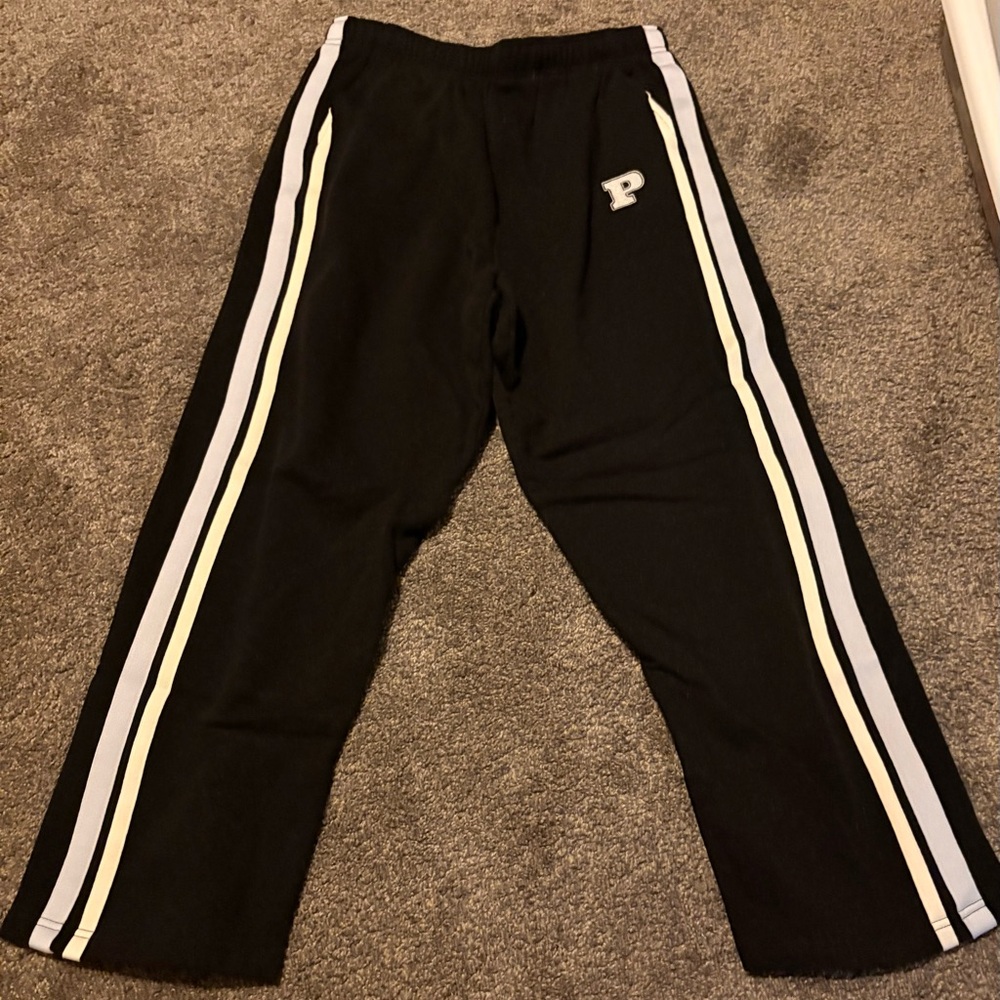 Black Bottoms with White Stripes